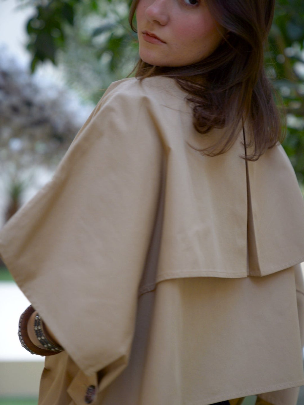 Cropped Cape Beige